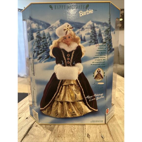 Mattel 1996 Happy Holidays Barbie Doll Special Edition Collectors Item New - Picture 5 of 12
